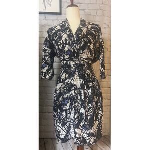 Catherine Malandrino DesigNation Dress Charmeuse Surplice Sz 8 NWT